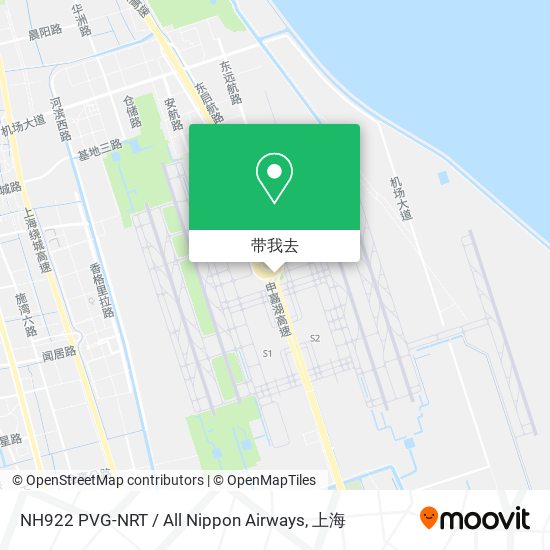 NH922 PVG-NRT / All Nippon Airways地图
