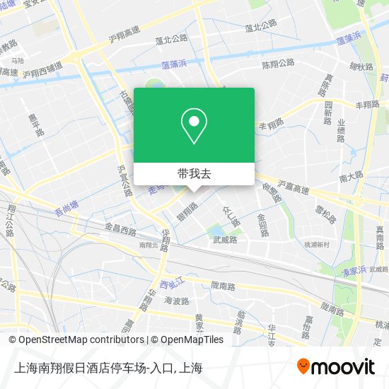 上海南翔假日酒店停车场-入口地图