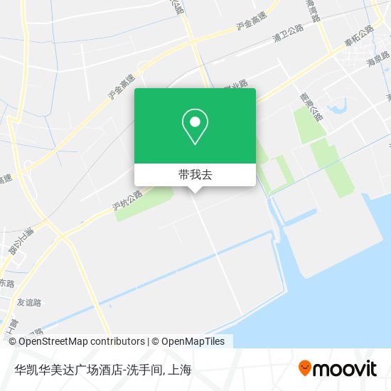 华凯华美达广场酒店-洗手间地图