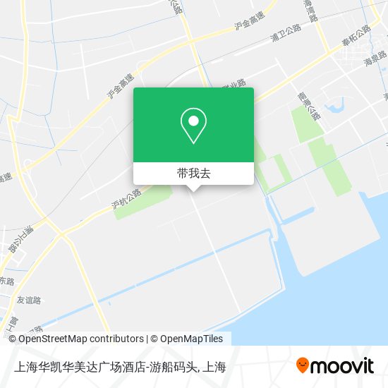 上海华凯华美达广场酒店-游船码头地图