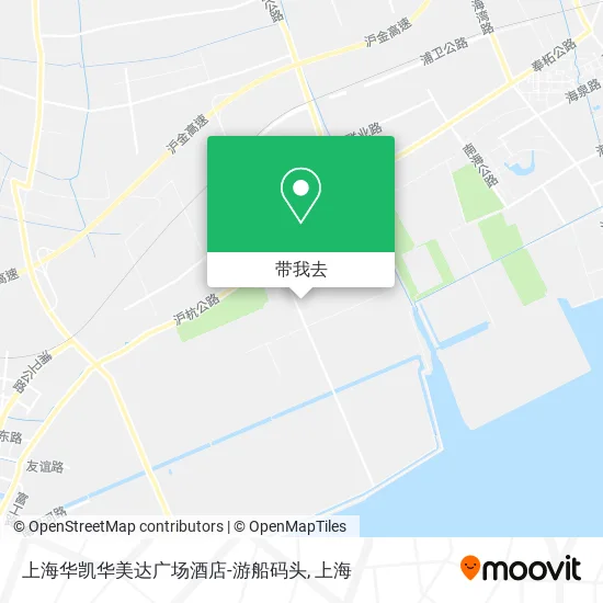 上海华凯华美达广场酒店-游船码头地图