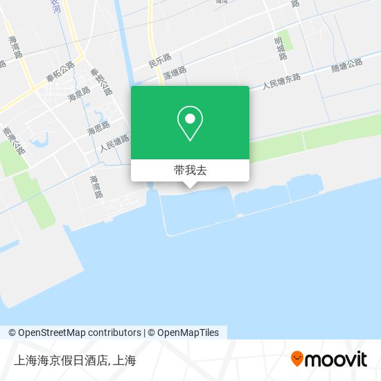 上海海京假日酒店地图
