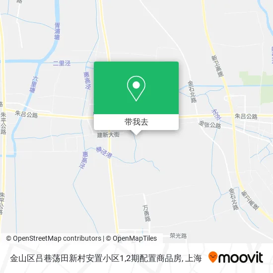 金山区吕巷荡田新村安置小区1,2期配置商品房地图