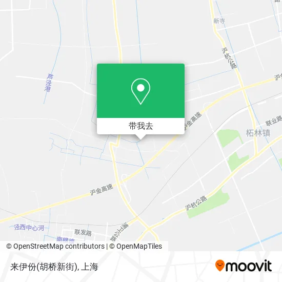 来伊份(胡桥新街)地图