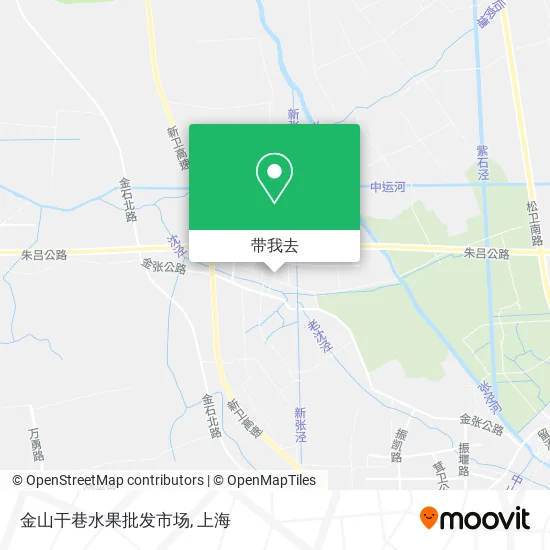 金山干巷水果批发市场地图