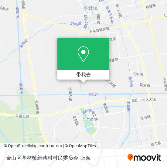 金山区亭林镇新巷村村民委员会地图