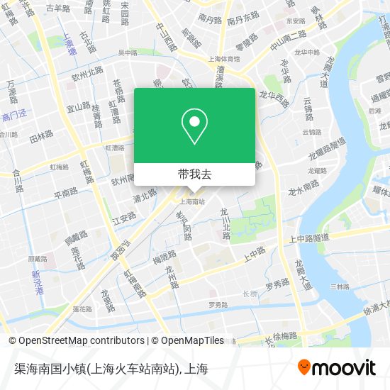 渠海南国小镇(上海火车站南站)地图