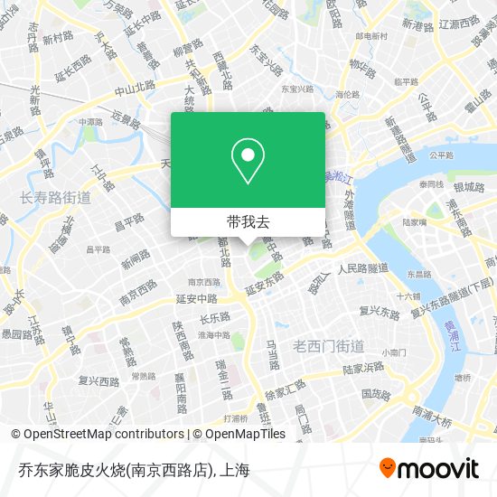 乔东家脆皮火烧(南京西路店)地图