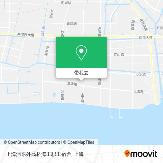 上海浦东外高桥海工职工宿舍地图