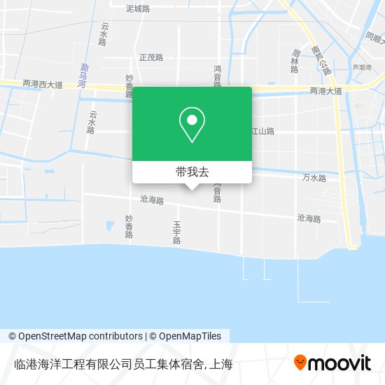 临港海洋工程有限公司员工集体宿舍地图