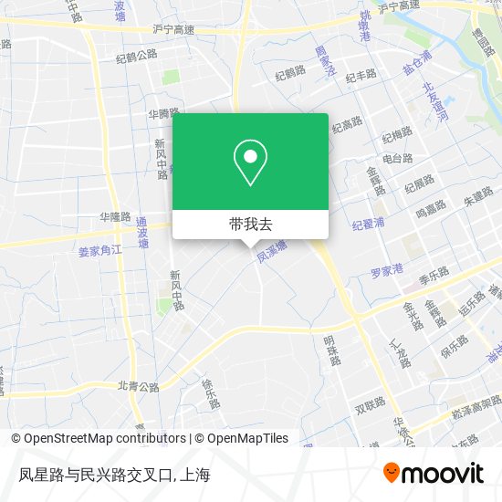 凤星路与民兴路交叉口地图