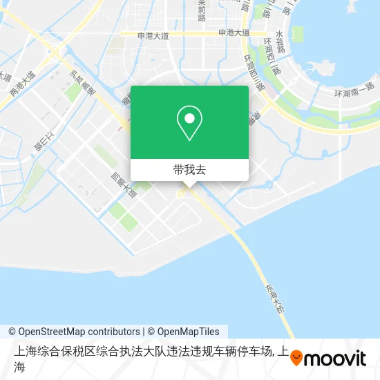 上海综合保税区综合执法大队违法违规车辆停车场地图