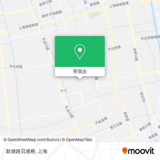 新塘路贝港桥地图