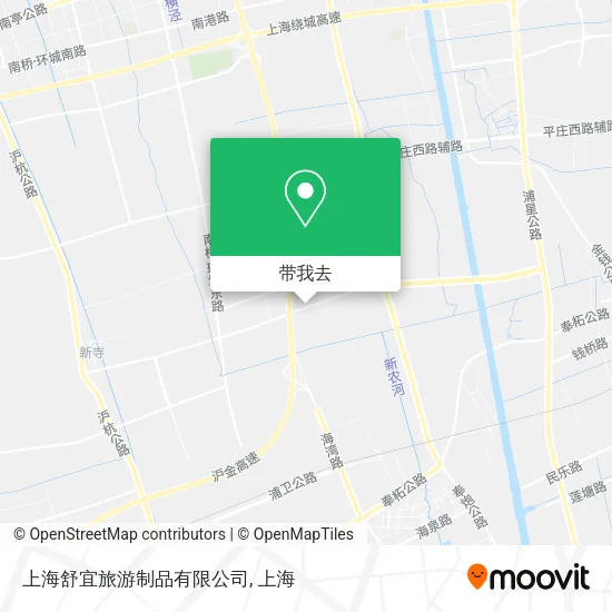 上海舒宜旅游制品有限公司地图