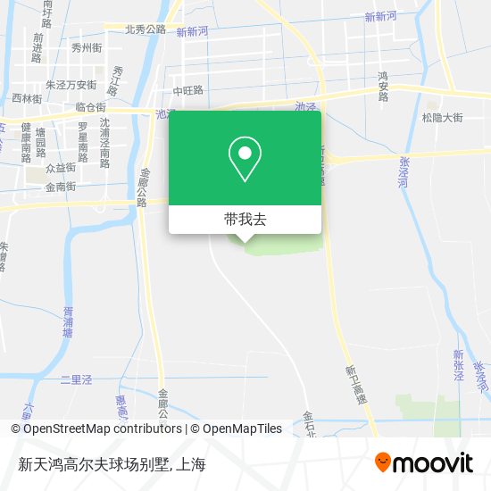 新天鸿高尔夫球场别墅地图