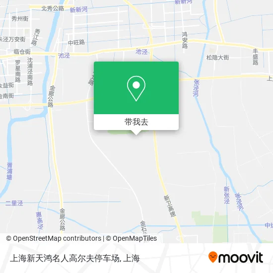 上海新天鸿名人高尔夫停车场地图