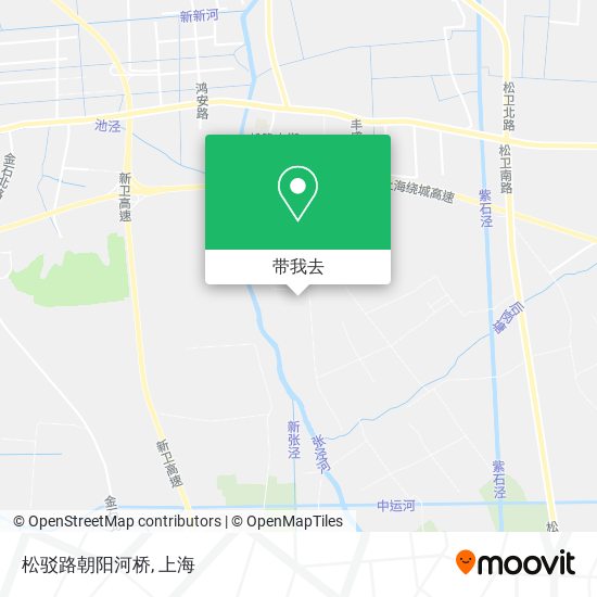 松驳路朝阳河桥地图