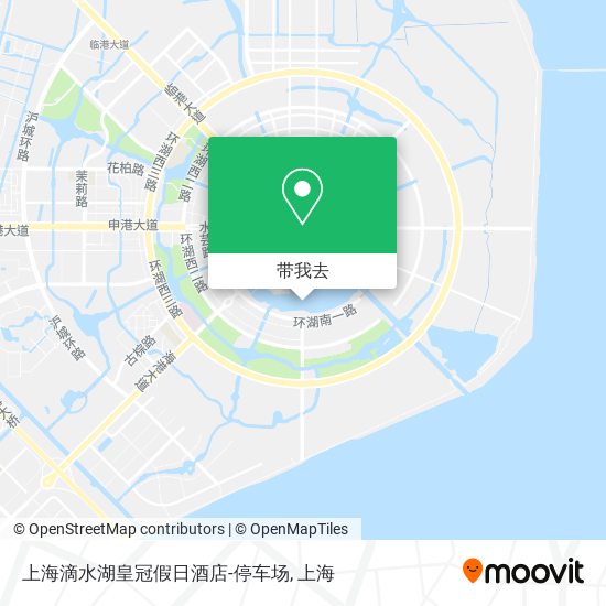 上海滴水湖皇冠假日酒店-停车场地图