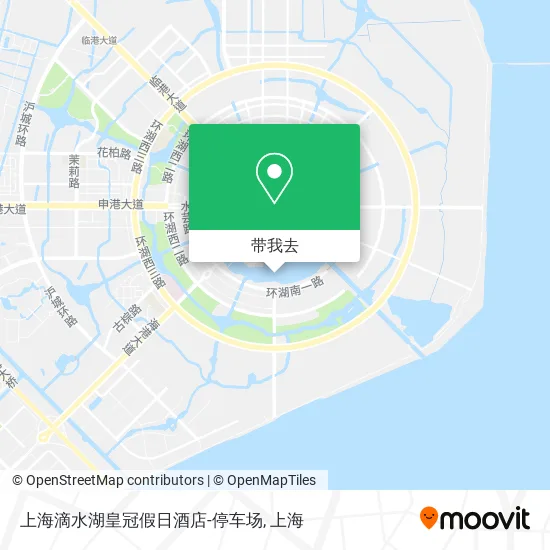 上海滴水湖皇冠假日酒店-停车场地图