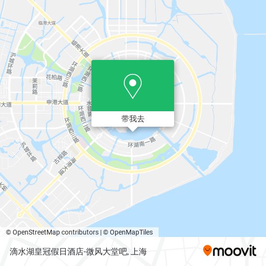 滴水湖皇冠假日酒店-微风大堂吧地图