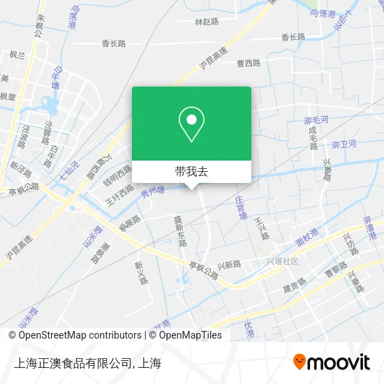 上海正澳食品有限公司地图