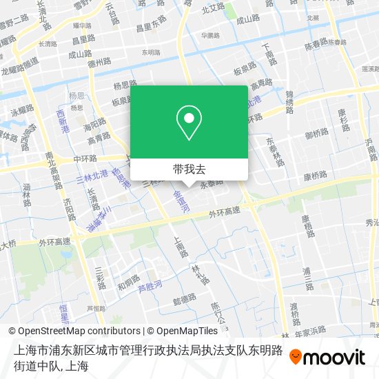 上海市浦东新区城市管理行政执法局执法支队东明路街道中队地图