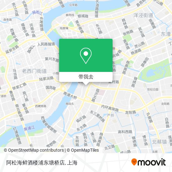 阿松海鲜酒楼浦东塘桥店地图
