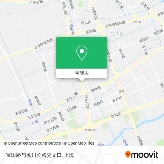 宝田路与蕰川公路交叉口地图