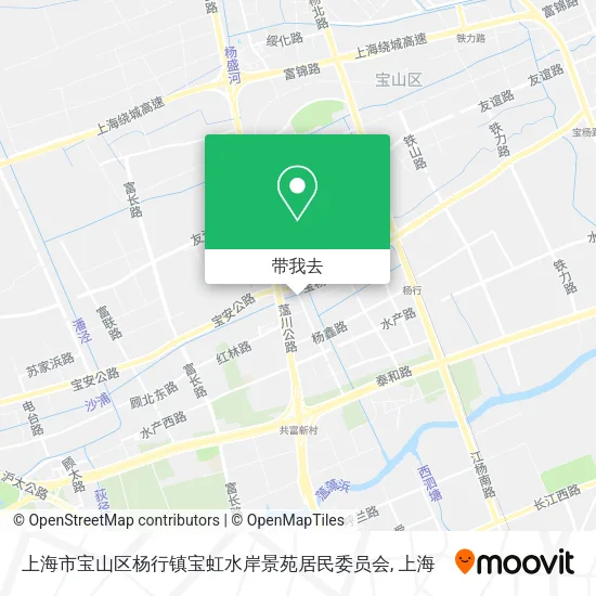 上海市宝山区杨行镇宝虹水岸景苑居民委员会地图