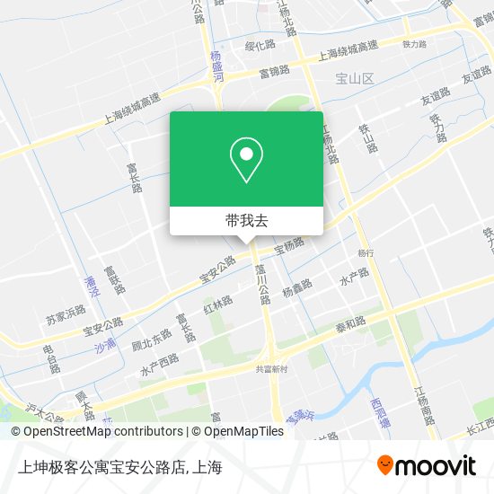 上坤极客公寓宝安公路店地图