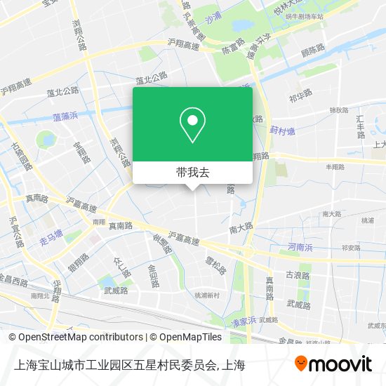 上海宝山城市工业园区五星村民委员会地图