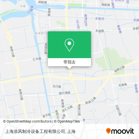 上海添风制冷设备工程有限公司地图