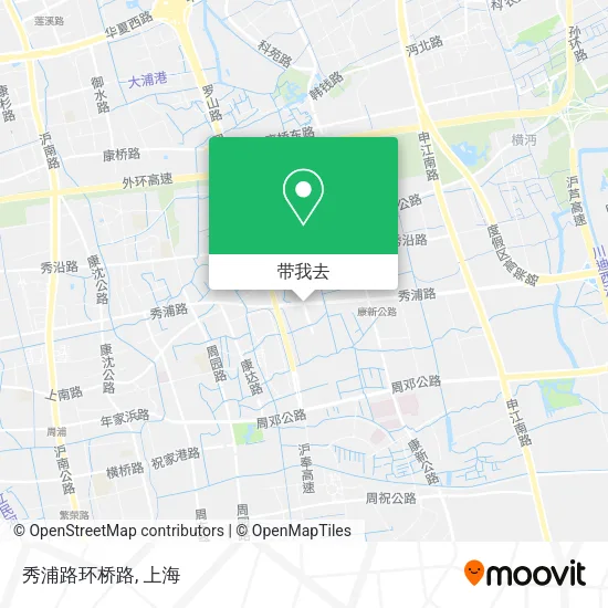 秀浦路环桥路地图