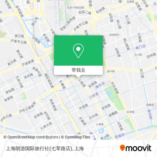 上海朗游国际旅行社(七莘路店)地图