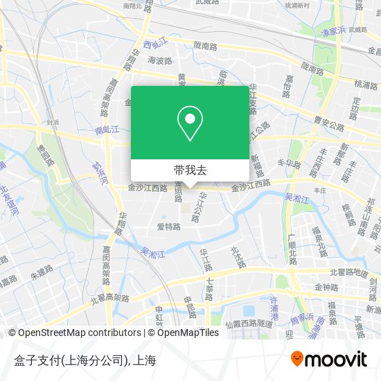 盒子支付(上海分公司)地图