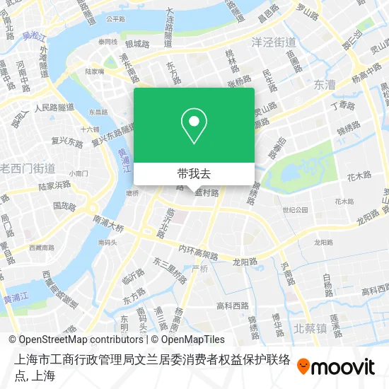上海市工商行政管理局文兰居委消费者权益保护联络点地图