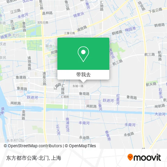东方都市公寓-北门地图