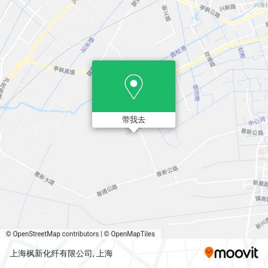 上海枫新化纤有限公司地图