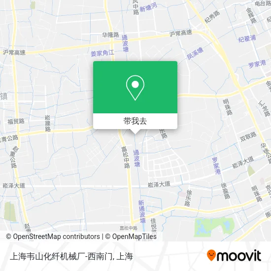 上海韦山化纤机械厂-西南门地图