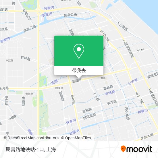 民雷路地铁站-1口地图