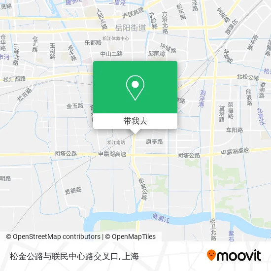 松金公路与联民中心路交叉口地图