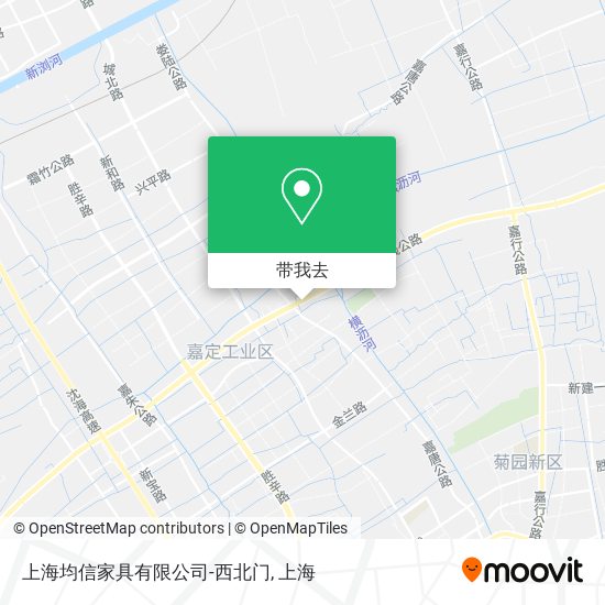 上海均信家具有限公司-西北门地图