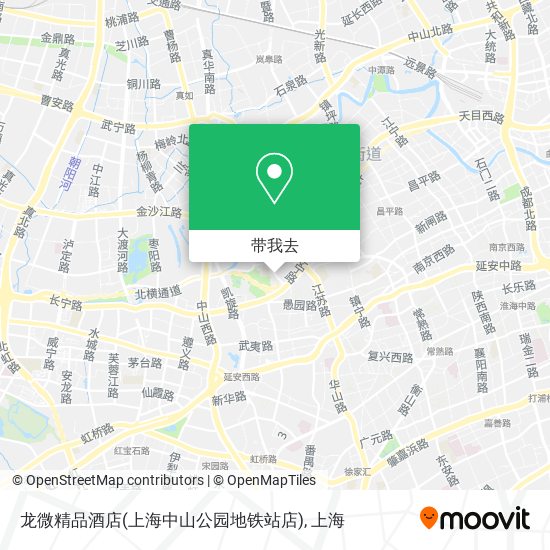 龙微精品酒店(上海中山公园地铁站店)地图