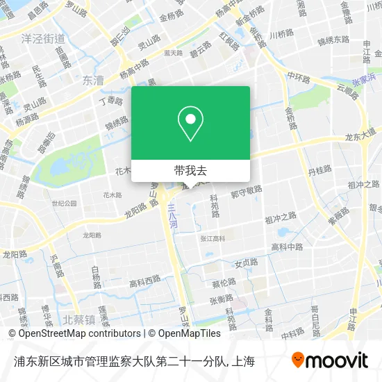 浦东新区城市管理监察大队第二十一分队地图