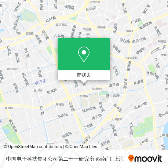 中国电子科技集团公司第二十一研究所-西南门地图