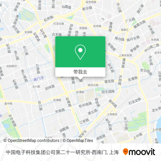 中国电子科技集团公司第二十一研究所-西南门地图