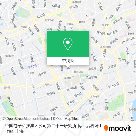中国电子科技集团公司第二十一研究所-博士后科研工作站地图