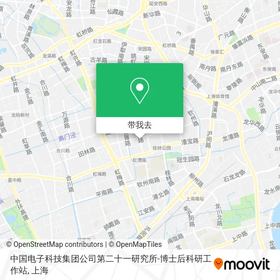 中国电子科技集团公司第二十一研究所-博士后科研工作站地图