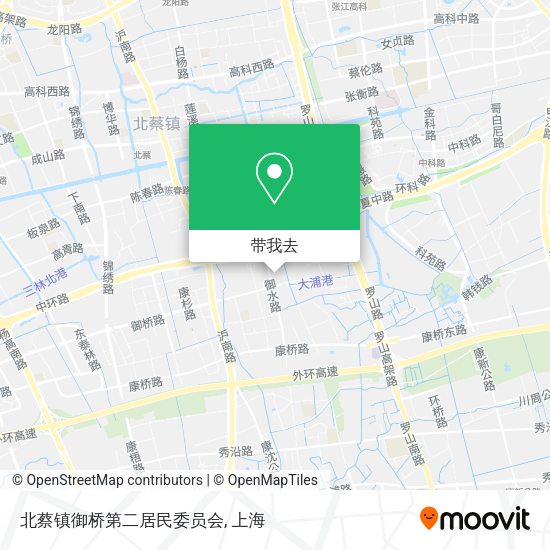 北蔡镇御桥第二居民委员会地图