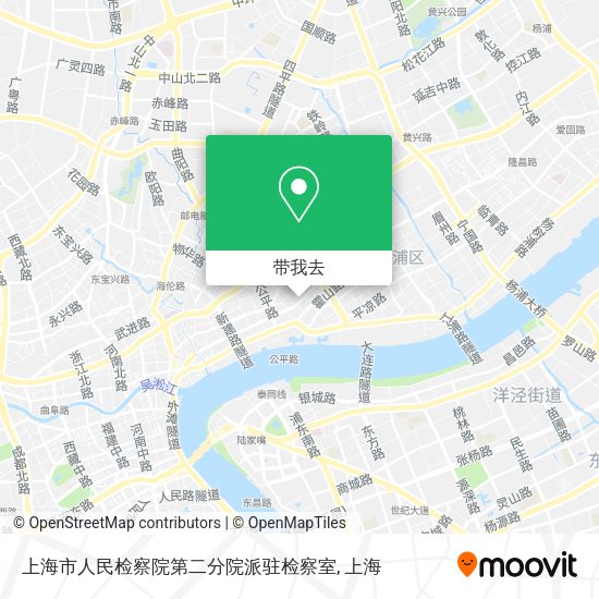 上海市人民检察院第二分院派驻检察室地图
